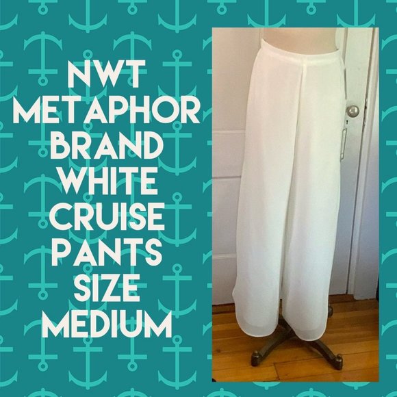 Metaphor Pants - NWT Cruise Pants Metaphor White Flowy Medium